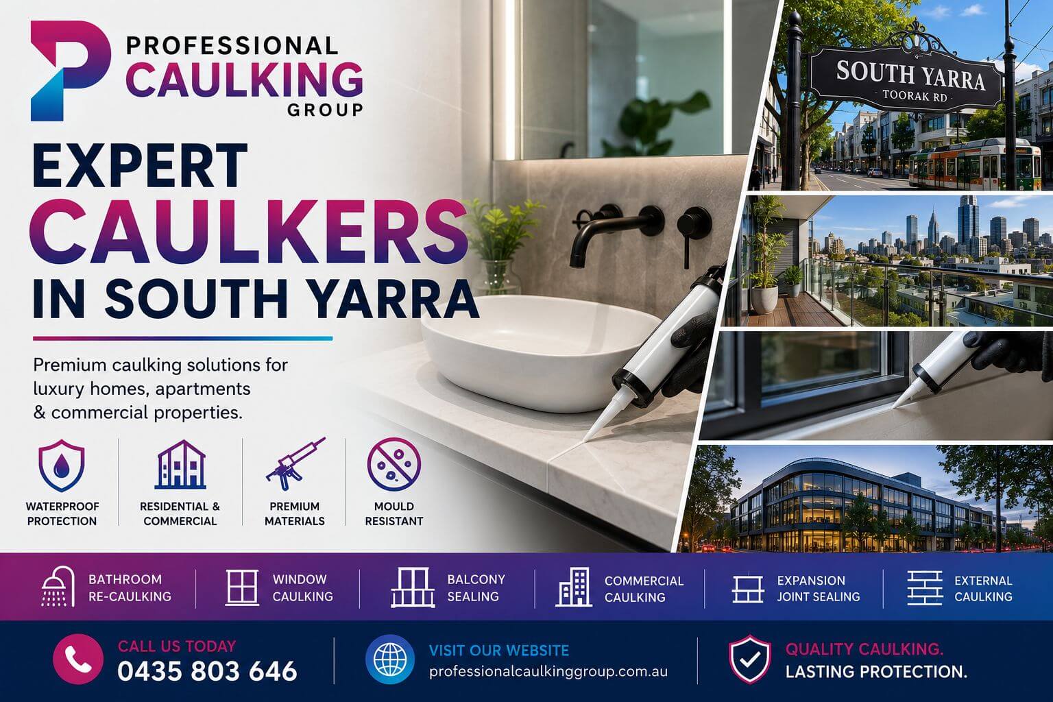 south yarra header Expert Caulking Brighton