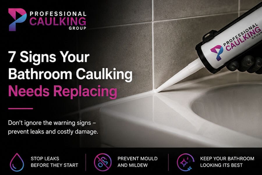 bathroom-caulking-replacement-melbourne Fresh white silicone professionally applied around a shower in a Melbourne bathroom.